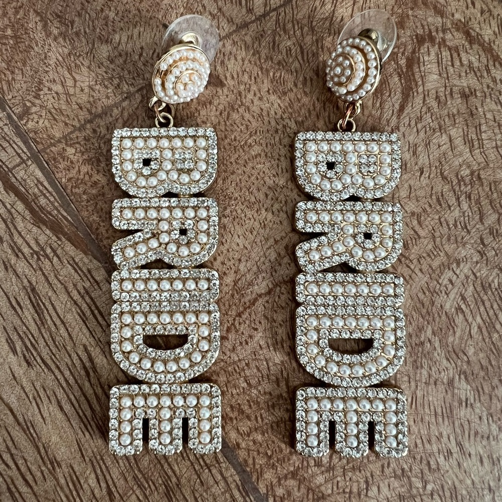 Sparkling Bride Drop Earrings